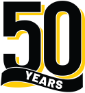 Celebrating 50 Years logo